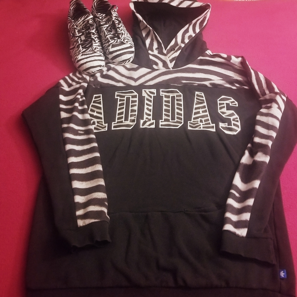 Adidas hoodie/ matching shoes